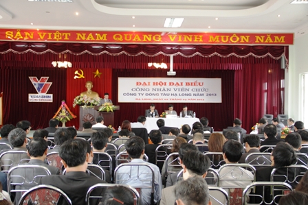 Đại hội đại biểu CNVC Công ty Đóng tàu Hạ Long năm 2013